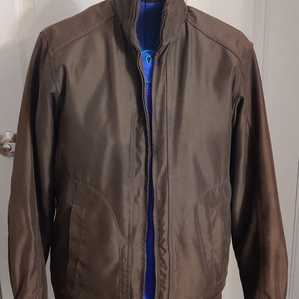 Men's Basic Editions Size Small Brown Jacket Coat